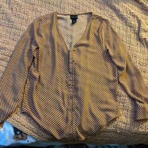 Woman’s Polka Dot Button Down